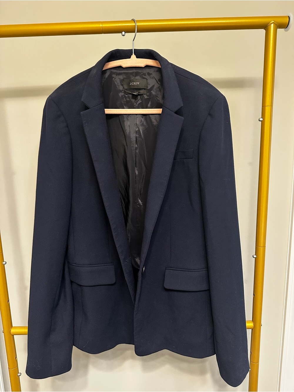 J. Crew Navy Single-Breasted Blazer